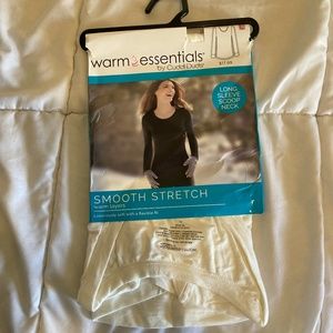 Warm Essentials Women Smooth Stretch top SZ L NEW